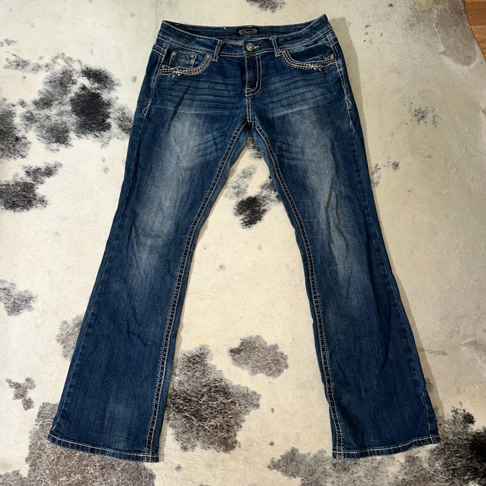 SHYANNE Women's Blue Jeans “Short length” - Picture 2 of 10